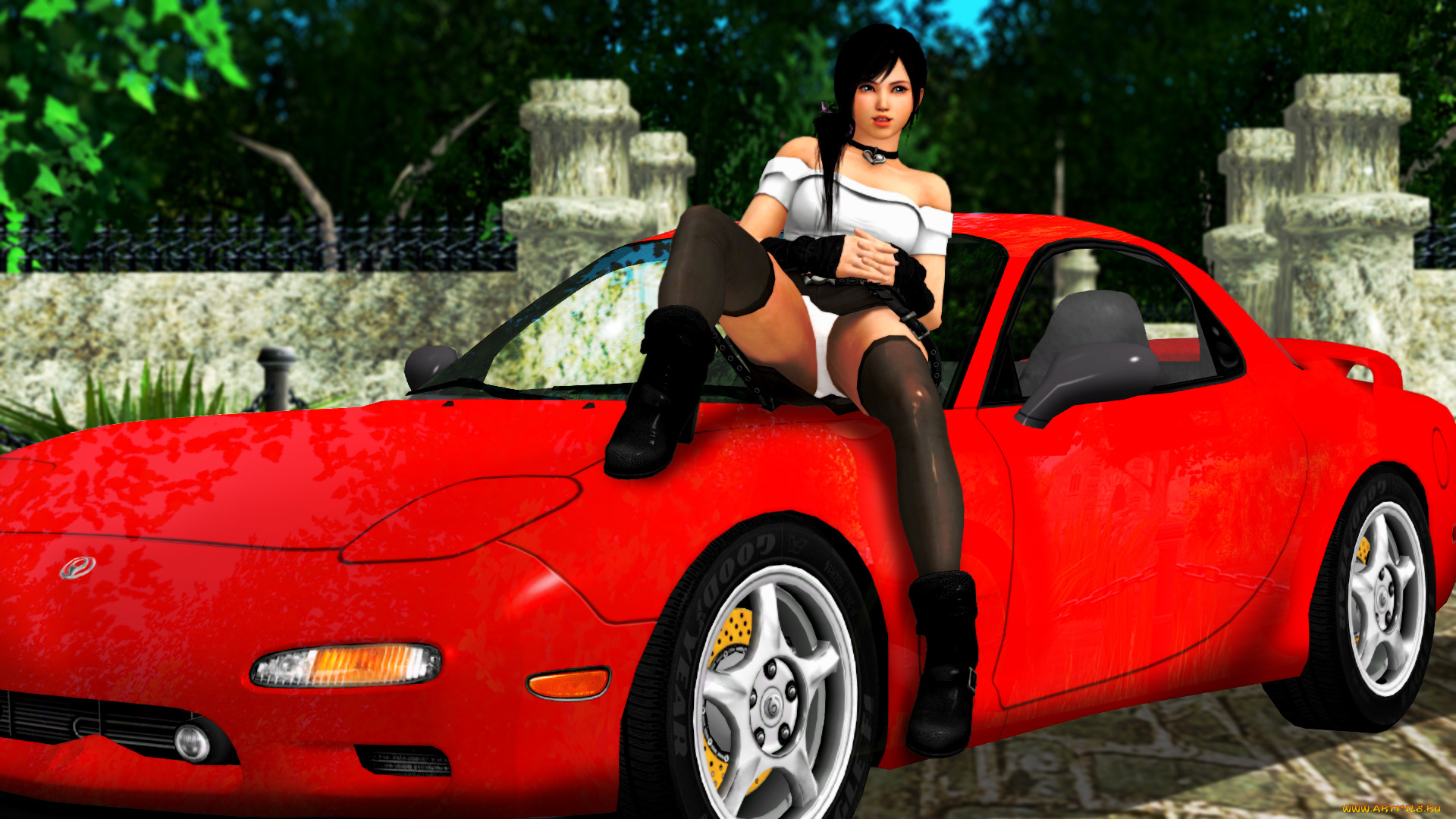 , 3d car&girl, , , , 